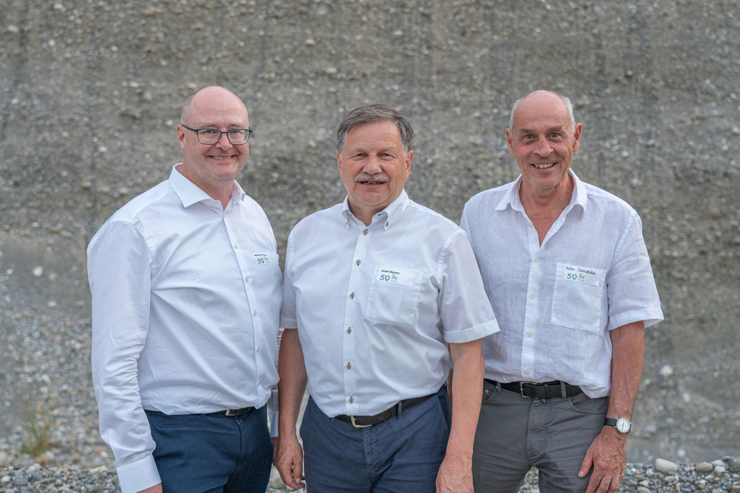 Geschäftsleitung ilu-AG: Mattias Pfund, Walter Osterwalder, Josef Wanner